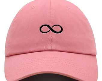 【ILLEDIT】 INFINITY EMBLEM BALL CAP PINK Infiniti Premium Dad Hat Embroidered Baseball Cap Symbol