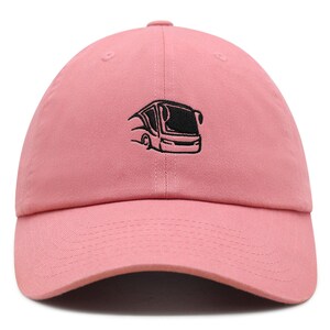 Modern Bus Logo Premium Dad Hat Embroidered Cotton Baseball Cap Corporate Branding