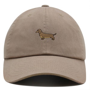 Dachshund Premium Dad Hat Embroidered Baseball Cap Puppy Dog