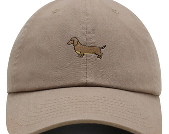 Dachshund Premium Dad Hat Embroidered Baseball Cap Puppy Dog