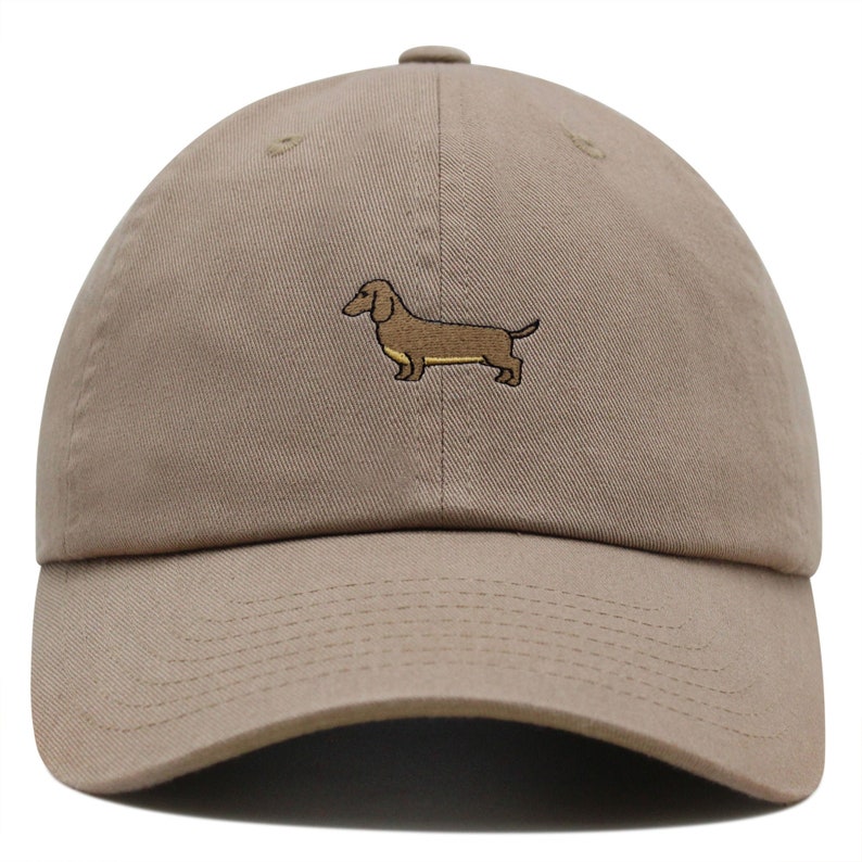 Long Haired Dachshund Embroidered Baseball Cap - Washed Cotton Adjustable Hat For Men & Women - View #8