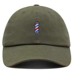 Barber Shop Premium Dad Hat Embroidered Cotton Baseball Cap Spinning Pole