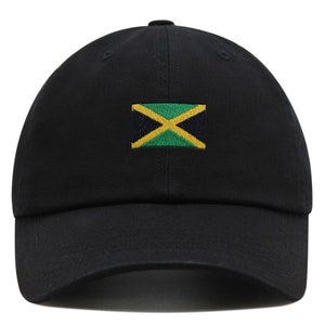 Jamaica Flag Premium Dad Hat Embroidered Cotton Baseball Cap Country Flag Series