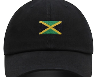 Jamaica Flag Premium Dad Hat Embroidered Cotton Baseball Cap Country Flag Series