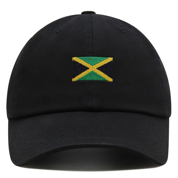 Jamaica Flag Premium Dad Hat Embroidered Cotton Baseball Cap Country Flag Series