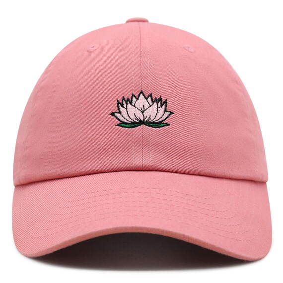 ? JAM Designs Blue Botanical Lotus & Butterfly Embellished Baseball Cap JAM-01 Adult Unisex Lotus LIG Tattered Chill Cap | Shop Life is Good main image 4