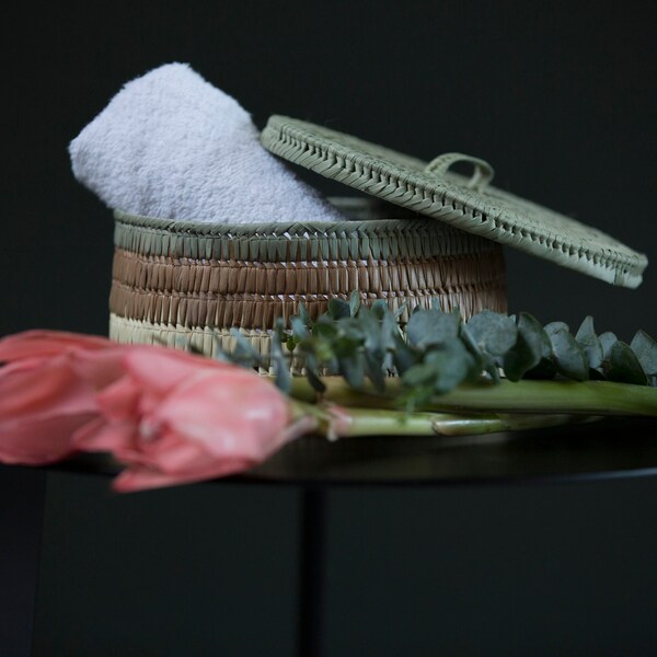 Handmade Basket/Rustic flower girl basket/Bread and Tortilla Warmer