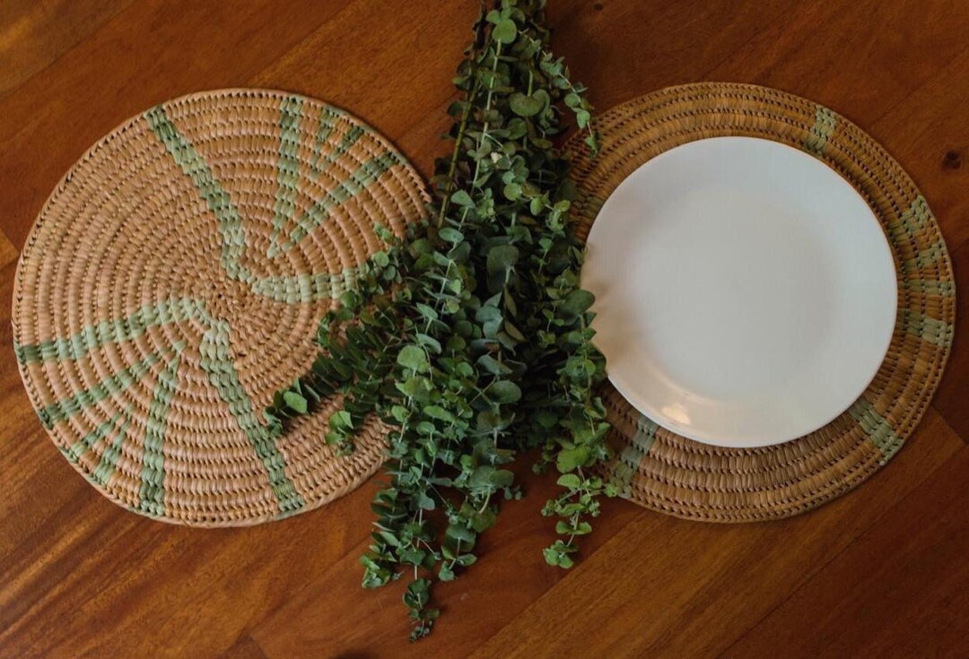 Brown Placemat Set of Four/ Bohemian Placemat /dining Etsy