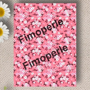 1 feuille papier transfert pour polymère soluble a l'eau ref003