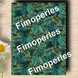 1 feuille papier transfert pour polymère soluble a l'eau ref089