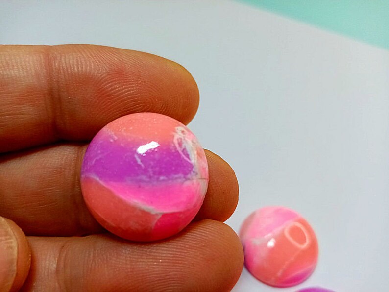 2 Cabochon round 20mm ref 007