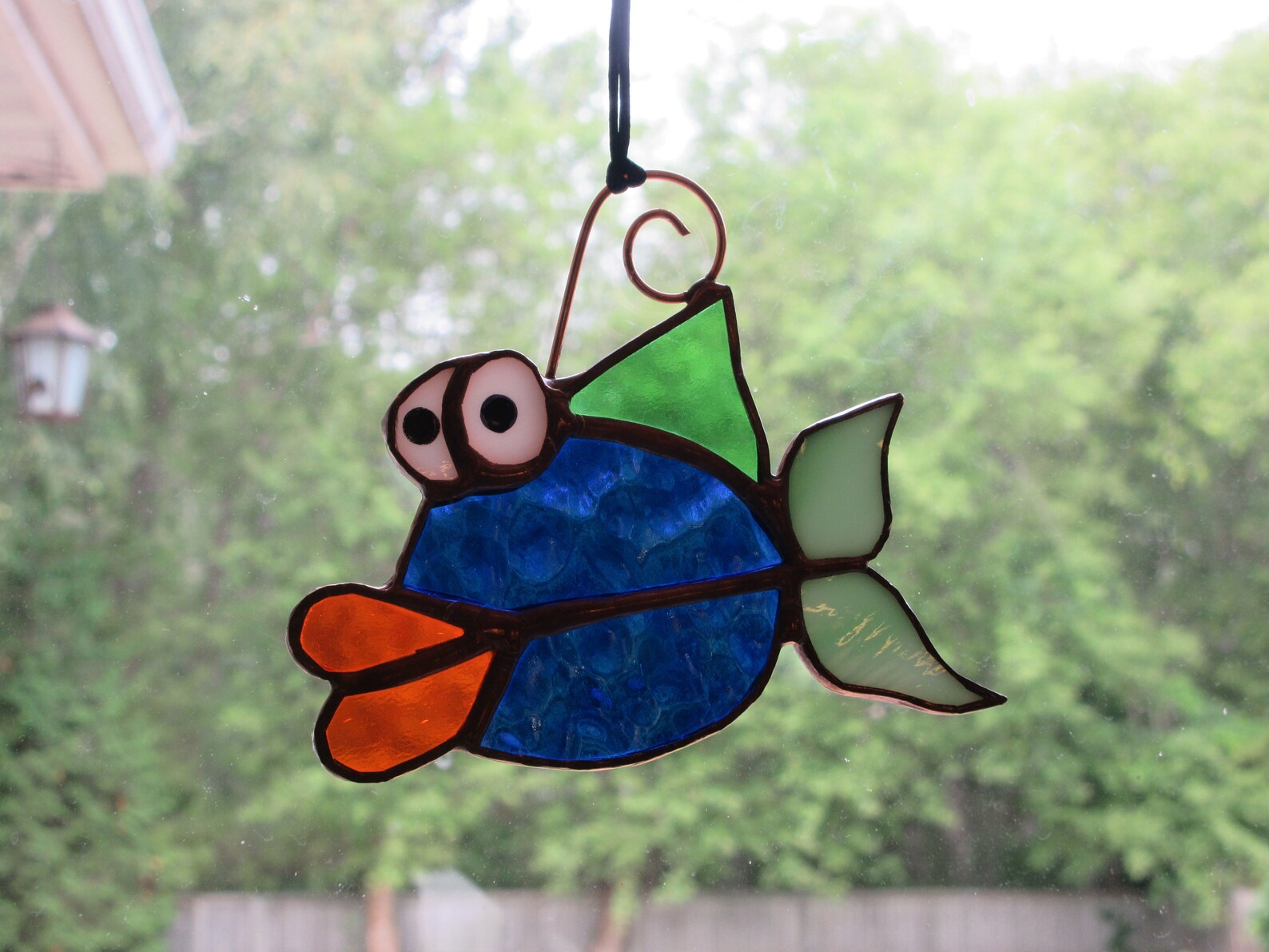 Stained Glass Fish Ornament Sun Catcher Glass Art Gift for Etsy