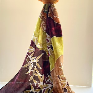 100% 12mm Silk Crepe de Chine Scarf