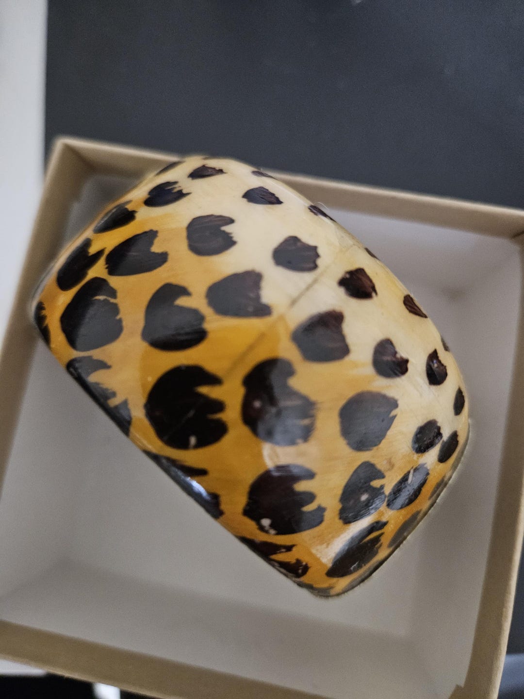 Large Animal Print Bangle Bracelet - Etsy