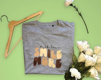 Talk Less Smile More T-Shirt | Hamilton Gift | Hamilton the Musical | Hamilton Quote Merchandise | Musical Theatre | Broadway | West End