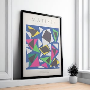 Póster de la exposición de Henry Matisse, impresión de arte mural de galería famosa, impresión de arte de pintura abstracta, arte geométrico abstracto para sala de estar