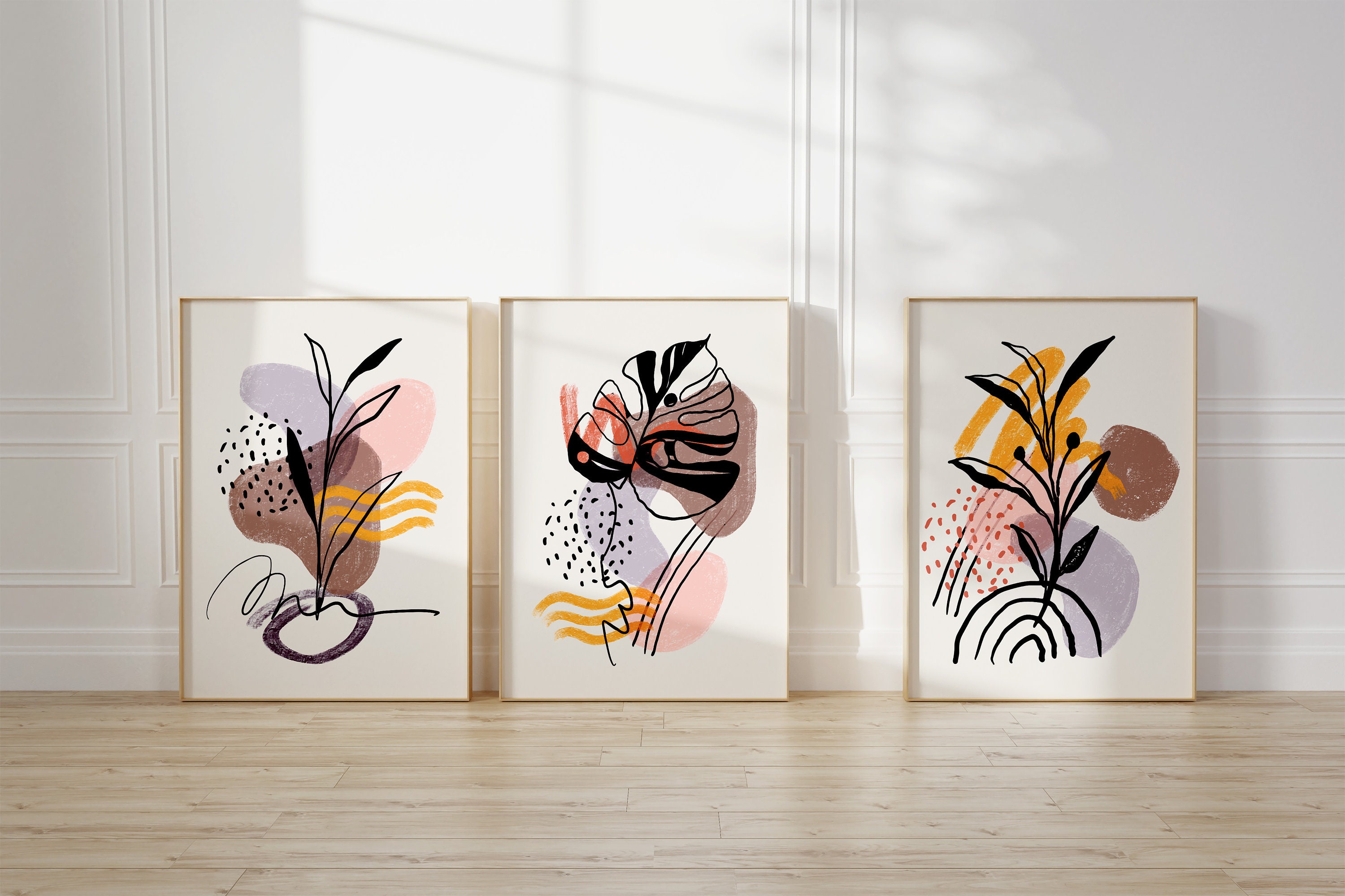 Boho Wall Prints Boho Wall Decor Set of 3 Boho Prints Boho - Etsy
