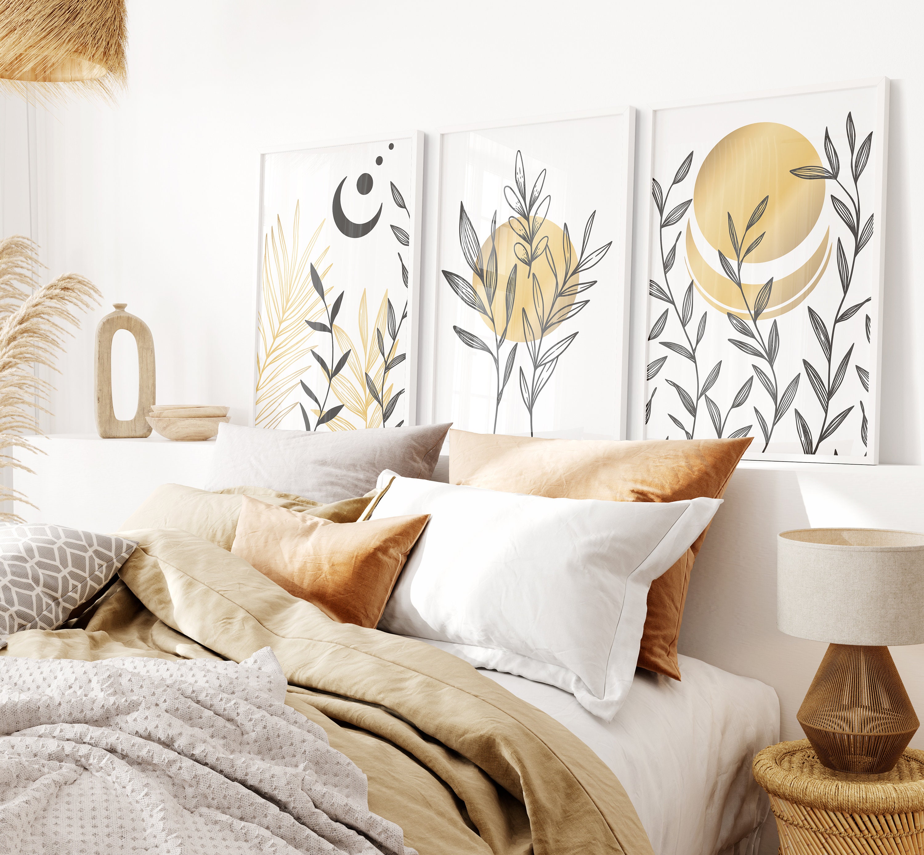 Mustard Wall Art Prints Mustard Wall Art Yellow Wall Art Etsy UK