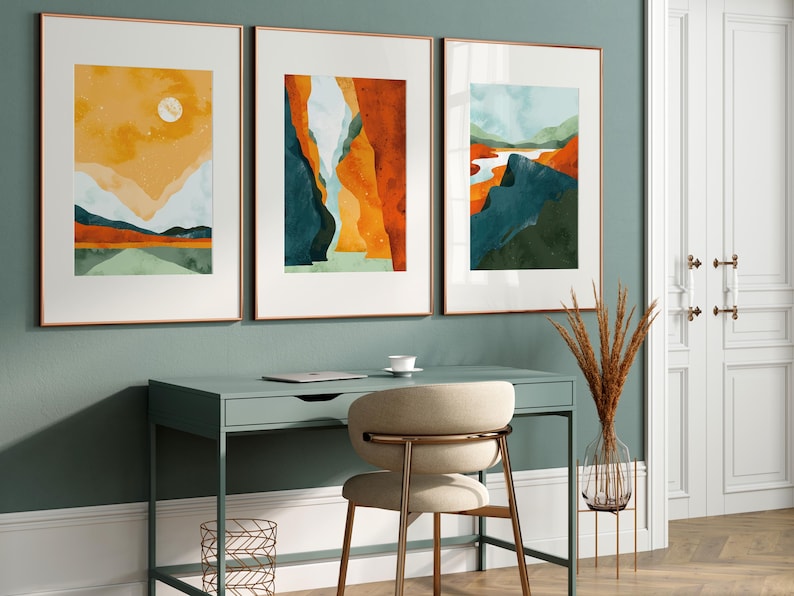Watercolour Landscape Wall Art Prints