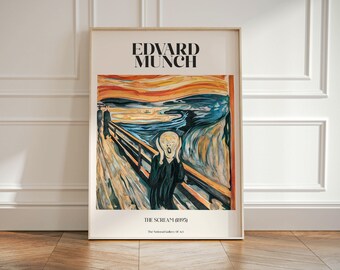 The Scream by Edvard Munch – Famous Expressionist Painting Print (1895)