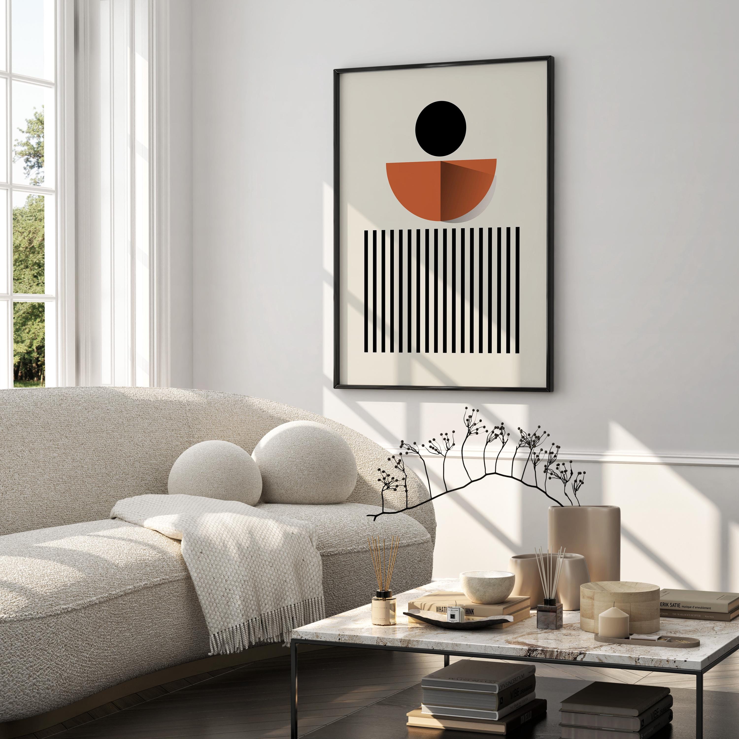 Mid Century Modern Wall Art Prints: Boho Scandi Decor, Set of 3 - Etsy