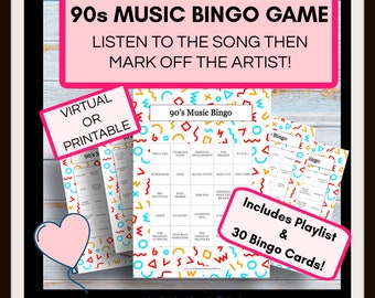 Virtual Music Bingo