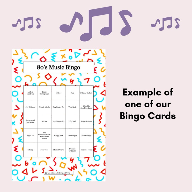 90s Music Bingo Downloadable Bingo Bachelorette Bingo Game Etsy