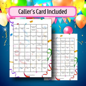 One Hit Wonders Music Bingo Cards | 300 Cards | Staff Party Game | Song Quiz image 2