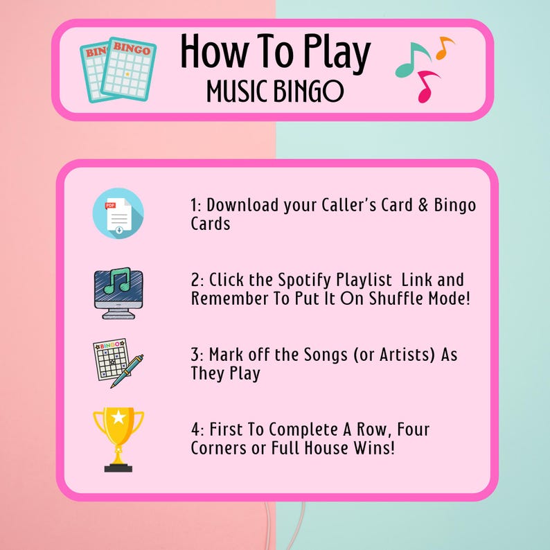 70s 80s 90s Music Bingo Cards – Decades Mega Party | 100 Cards | Dinner Party Game | Guess the Artist | image 3
