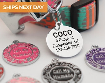 Personalisierter Namensanhänger Für Hunde, Gravur Hunde-ID-Tags, Doppelseitiger Haustier-Tag, Lustige Hundeanhänger, Pfoten-Hunde-ID-Tag, Silent Tags