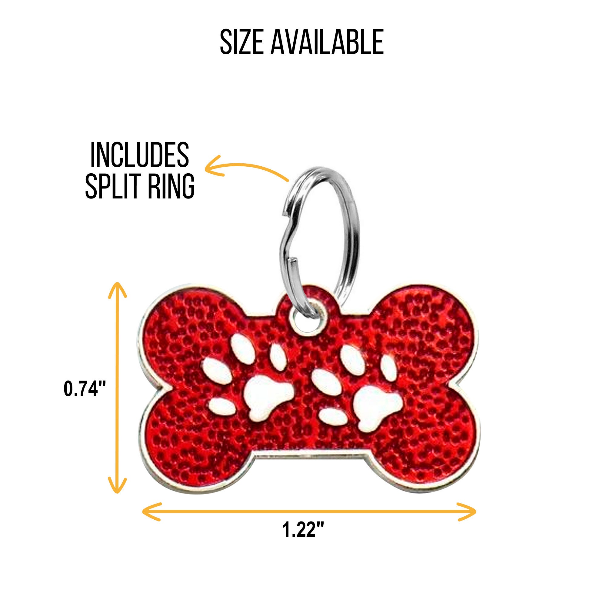 Custom Bone Pet ID Name Tag for Dog Collars Personalized Etsy