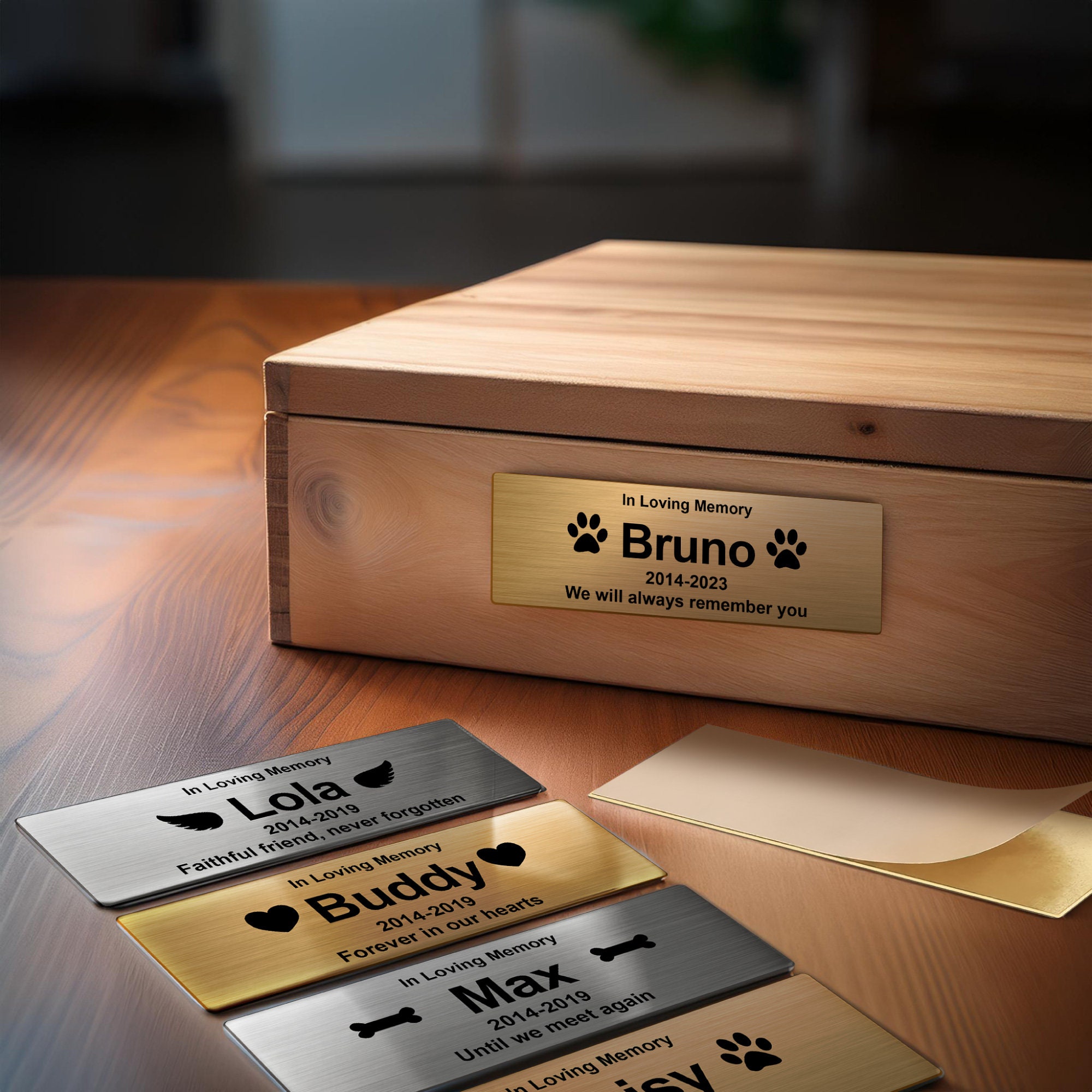 Targa Personalizzata Per Urna Per Cani - Ricorda Il Tuo Prezioso - Foto 10