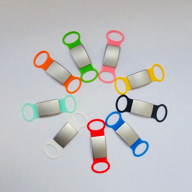 Slide on Silent Pet ID Tags Personalized Engraved Dog ID Tag Etsy UK