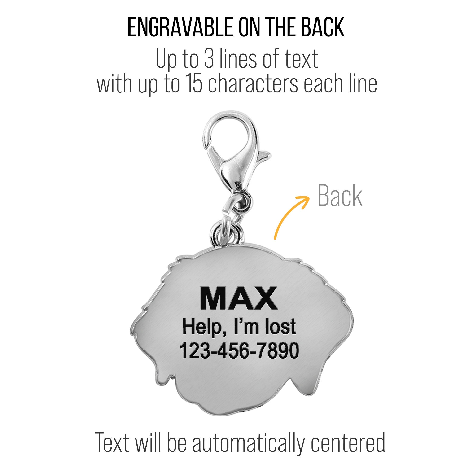 Personalized Dog breeds ID Tags Custom Engraved Cute | Etsy