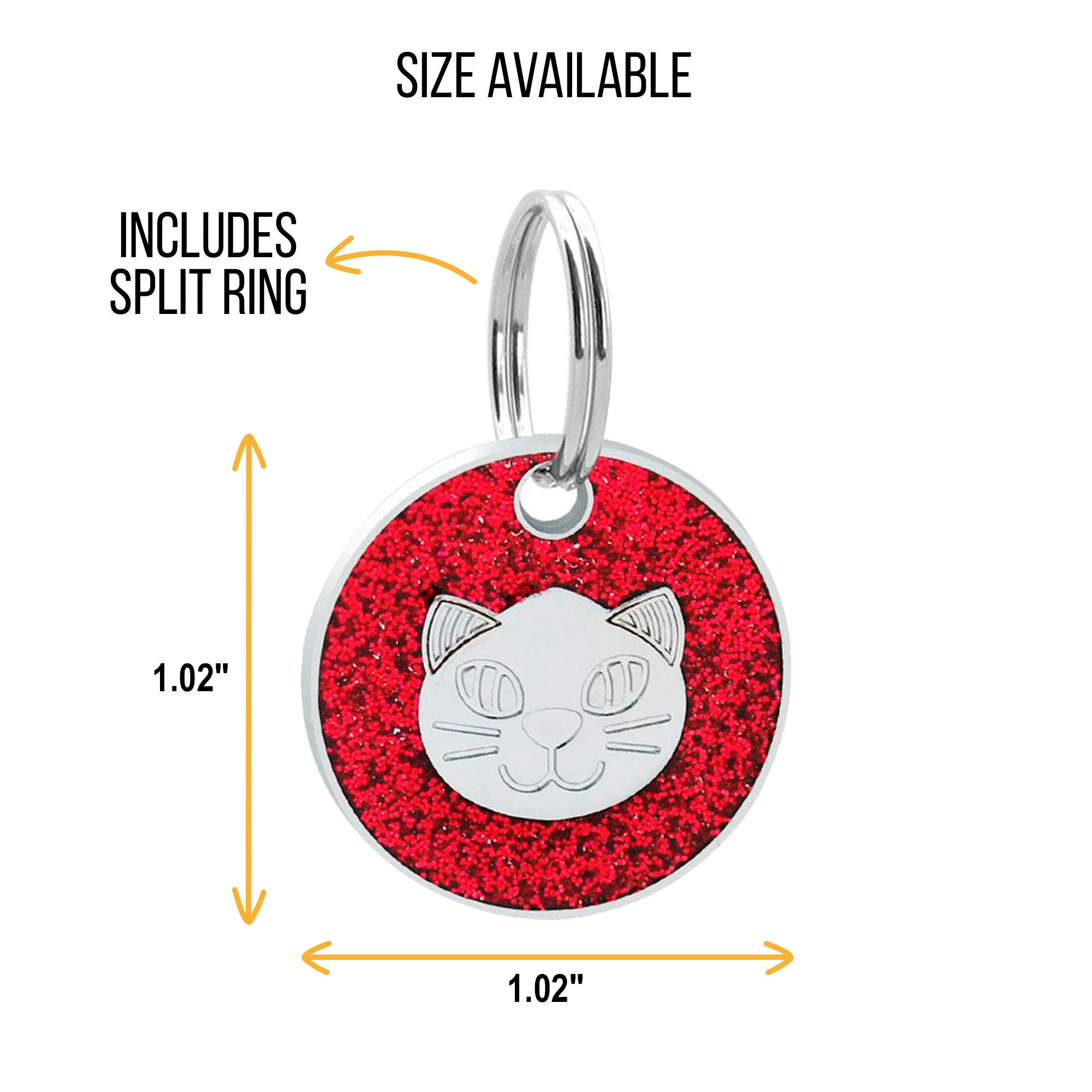 Custom Cat ID Tag Personalized Engraved Cat Bling ID Tag Cat Etsy