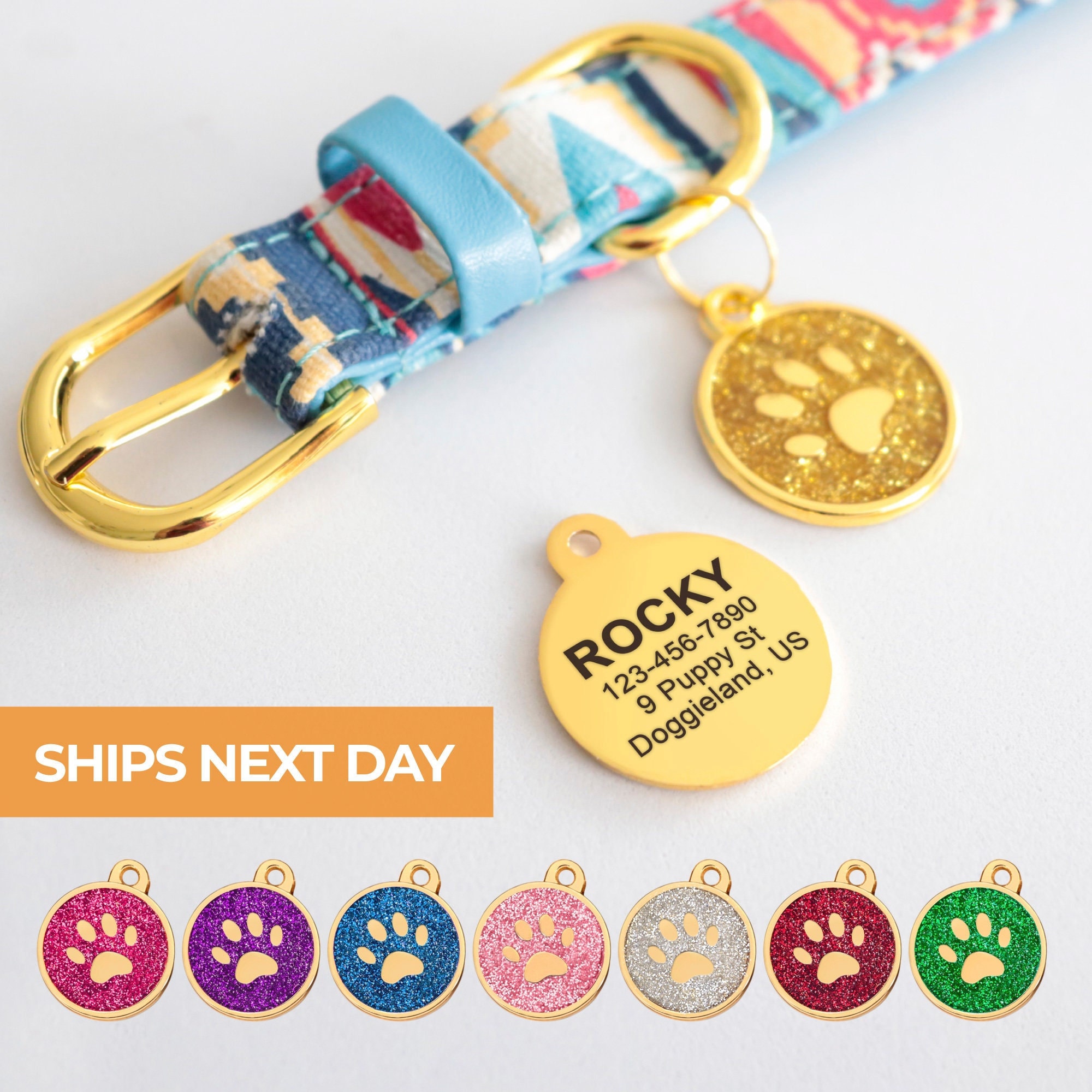 Tag Di ID Pet Incisa Personalizzati Per Cani Gatti - Natiformi Da 2 - Foto 4