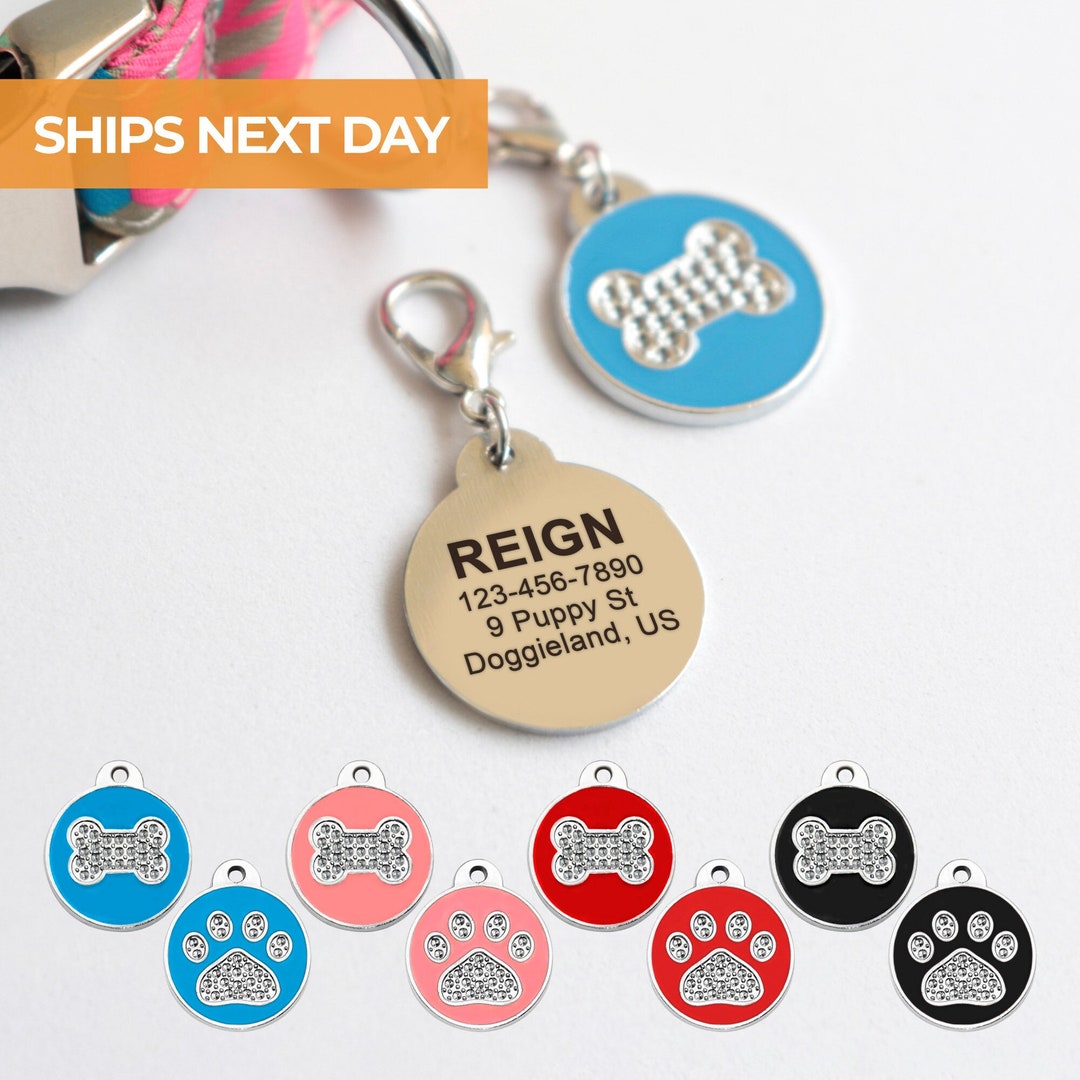 Dog collar id clearance tags