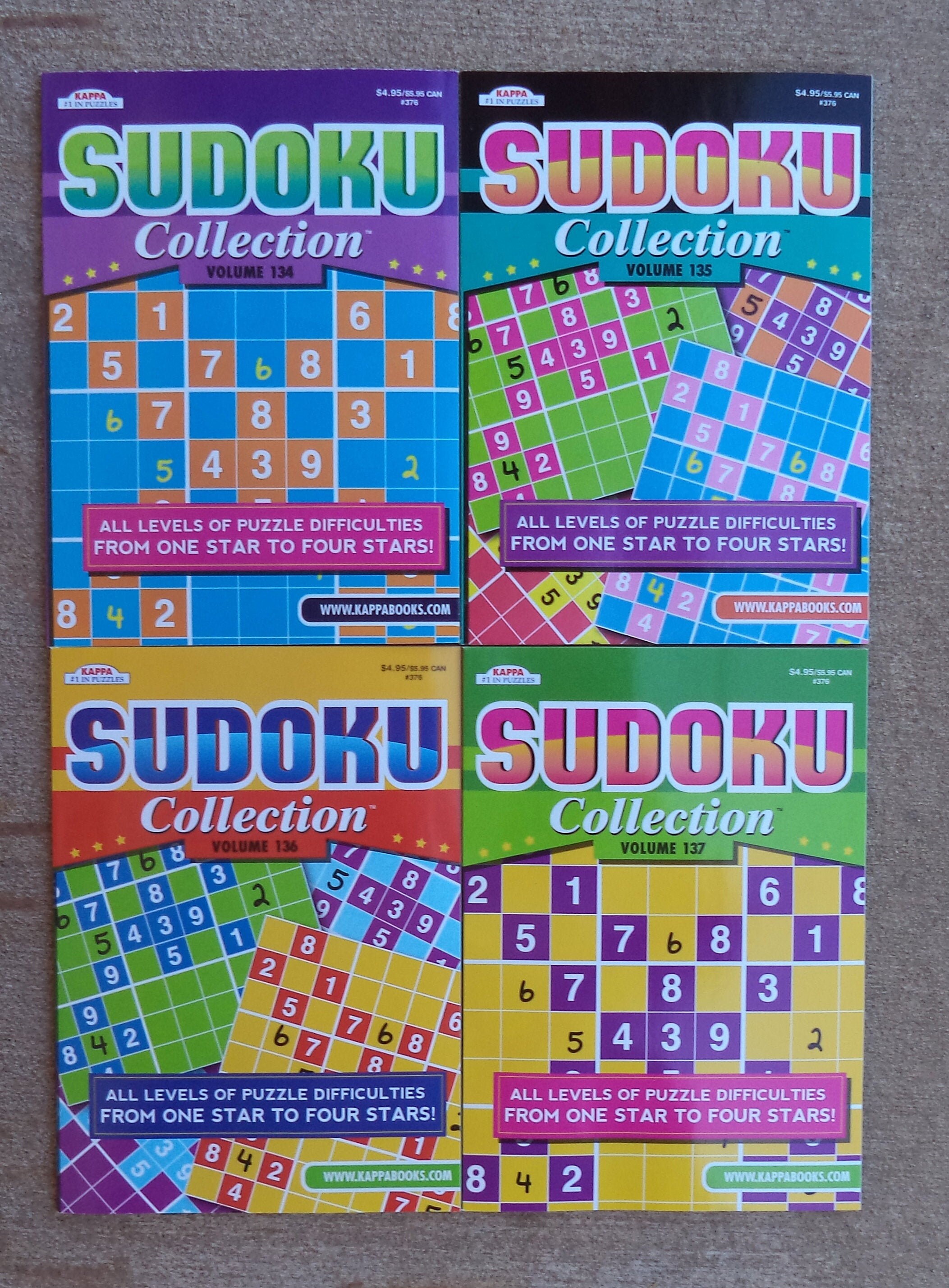 4 New 8 1/2 x 11 Large Print Kappa Sudoku Etsy