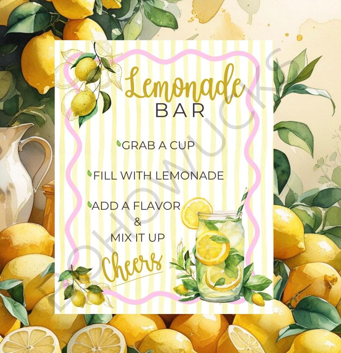 Lemonade Bar Graduation Sign | Lemonade Stand Sign | Graduation Party ...