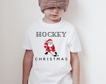 Hockey Christmas png and svg design | hockey design | Christmas shirt | hockey shirt | kids hockey design | Santa playing hockey | png | svg