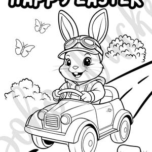 Easter coloring book | Easter bold and easy coloring book | Childrens coloring book | Easter themed coloring book | Holiday coloring book