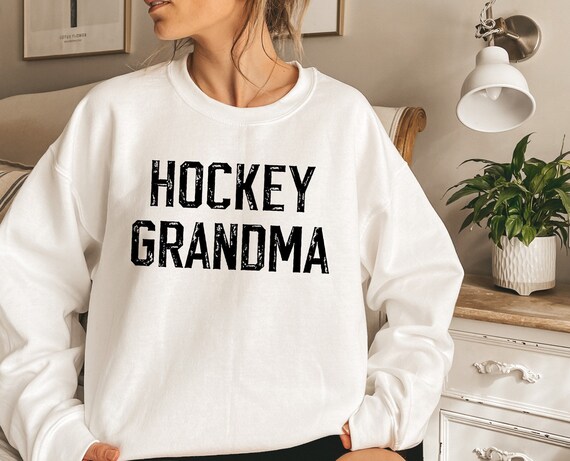 Hockey grandma sweatshirt cheap