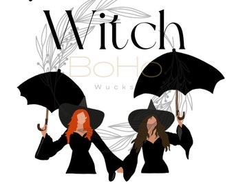 Practical Magic Witch PNG | “There is a Little Witch in All of Us” Digital Download | Halloween Sublimation PNG | Retro Witchy Clipart