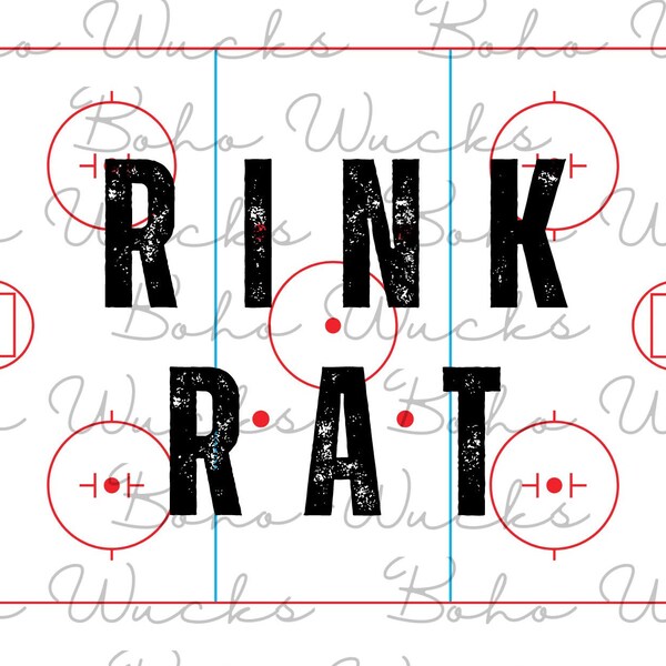 Hockey Rink Rat PNG and SVG downloadable files | Hockey png | Hockey svg | Hockey digital file | Hockey rink file | Hockey season | Hockey