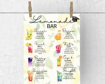 Lemonsade Bar Graduation Sign | Lemonade Stand Sign | Graduation Party Sign | Graduation Lemonade Decor | Party Decorations | Graduation