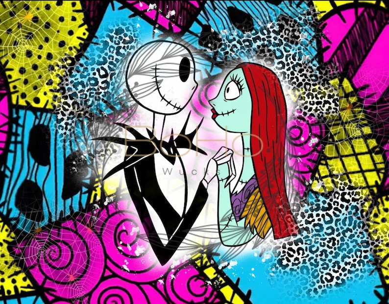 Jack and Sally Nightmare Before Christmas Png - Etsy