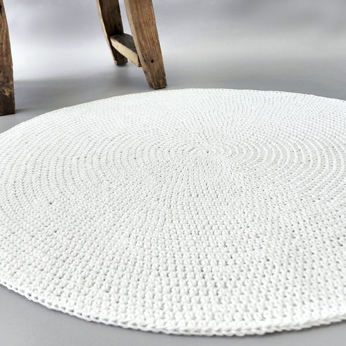 Crochet Rug PATTERN Round Bumpy Bath Mat Crochet Bathroom Etsy