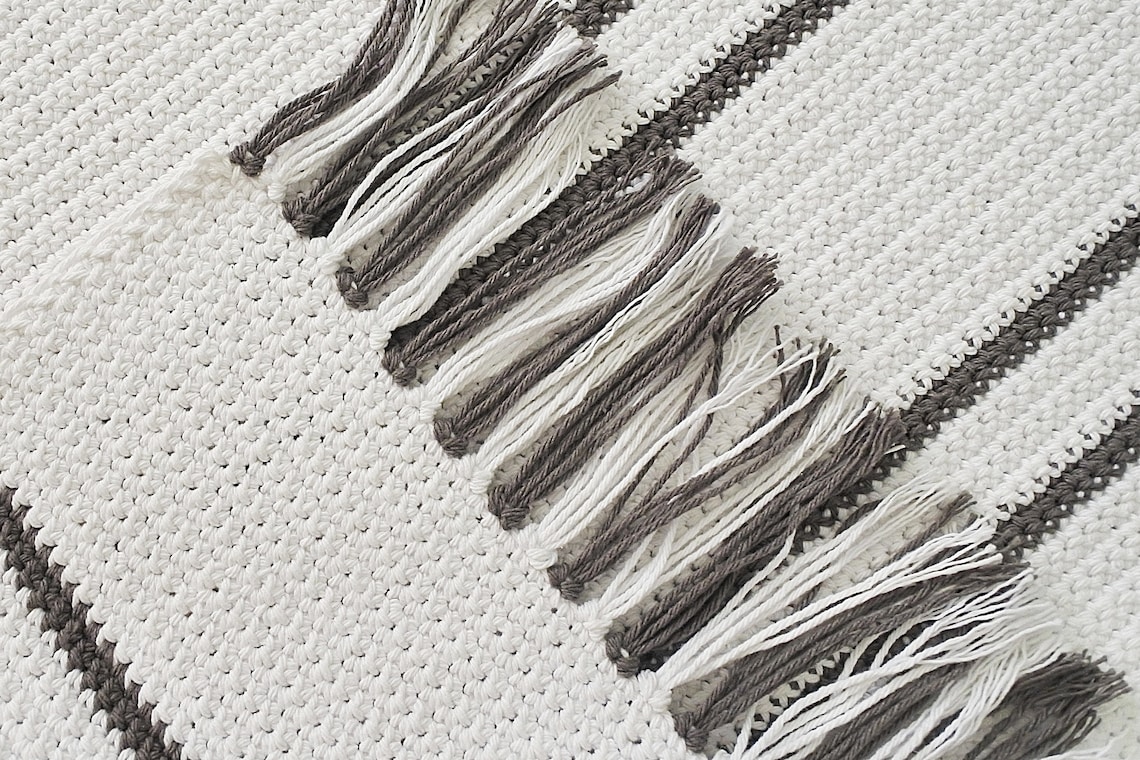 Popular Rug Cotton Bath Mat Fringe Bath Rug Scandinavian Etsy