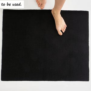 Custom Bath Mat: Handmade Cotton Rug — Size & Color Options image 2