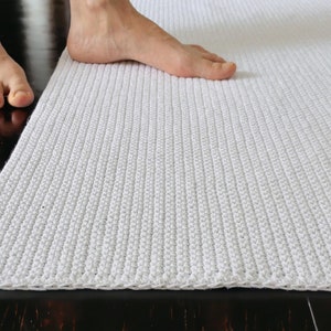 Bath Mat-hand Made 100% Cotton Ultra Soft and 